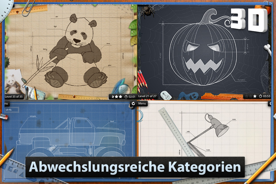 Blueprint 3D iPhone mzl.kacijrad Blueprint 3D Blaupausen Puzzle